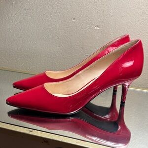 Nine West Glossy Red Heels